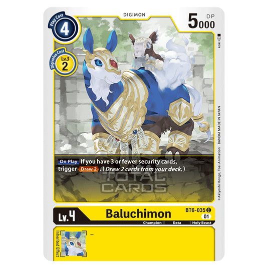 Digimon Card Game - Double Diamond (BT06) - Baluchimon (Common) - BT06-035