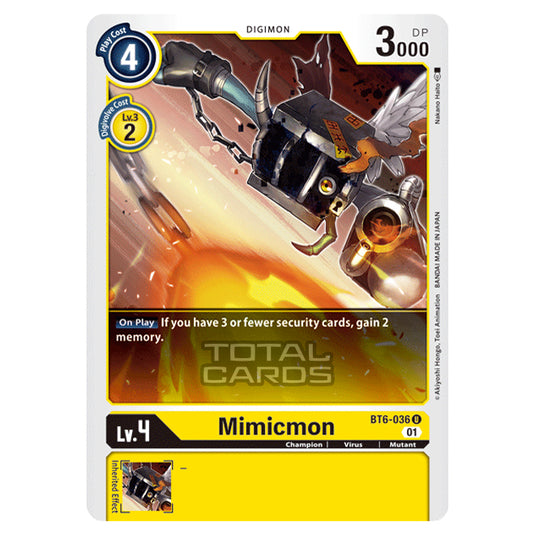 Digimon Card Game - Double Diamond (BT06) - Mimicmon (Uncommon) - BT06-036