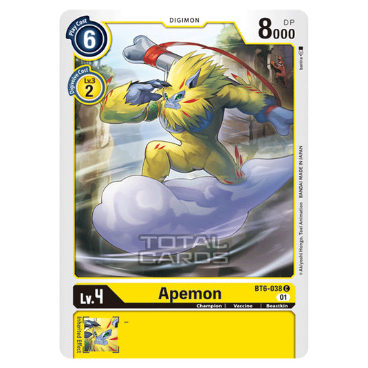 Digimon Card Game - Double Diamond (BT06) - Apemon (Common) - BT06-038