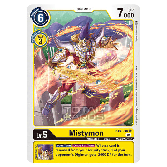 Digimon Card Game - Double Diamond (BT06) - Mistymon (Common) - BT06-040