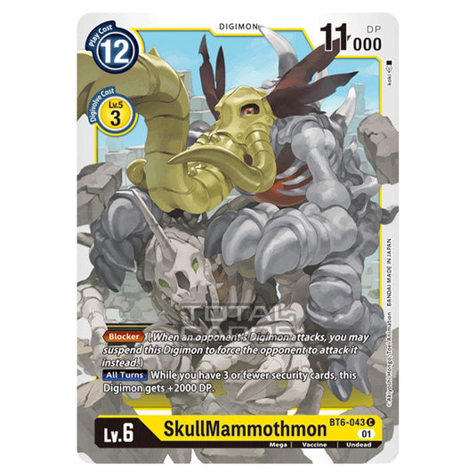 Digimon Card Game - Double Diamond (BT06) - SkullMammothmon (Common) - BT06-043