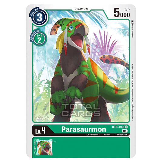 Digimon Card Game - Double Diamond (BT06) - Parasaurmon (Common) - BT06-048