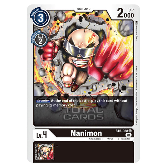 Digimon Card Game - Double Diamond (BT06) - Nanimon (Common) - BT06-058