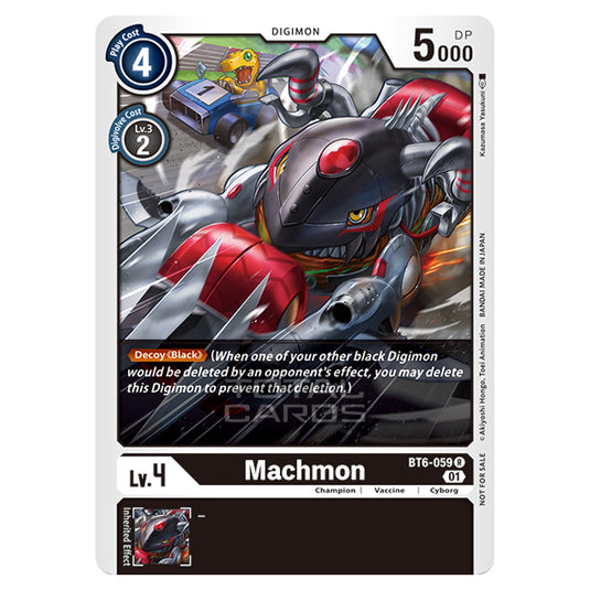 Digimon Card Game - Double Diamond (BT06) - Machmon (Rare) - BT06-059