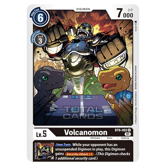 Digimon Card Game - Double Diamond (BT06) - Volcanomon (Uncommon) - BT06-062