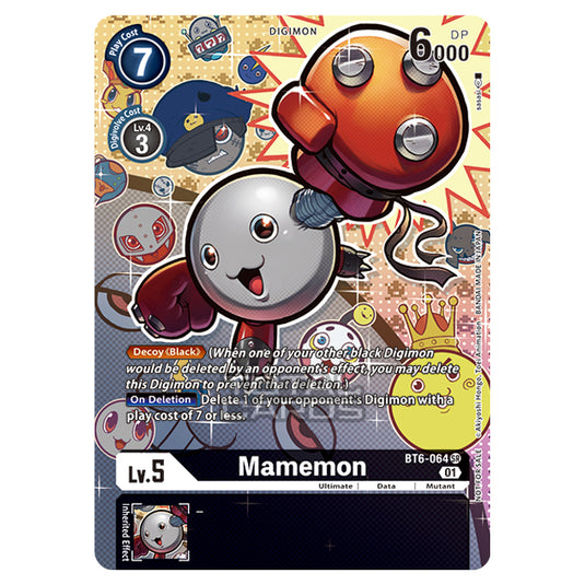 Digimon Card Game - Double Diamond (BT06) - Mamemon (Super Rare) - BT06-064A