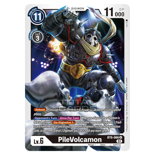 Digimon Card Game - Double Diamond (BT06) - PileVolcamon (Uncommon) - BT06-066