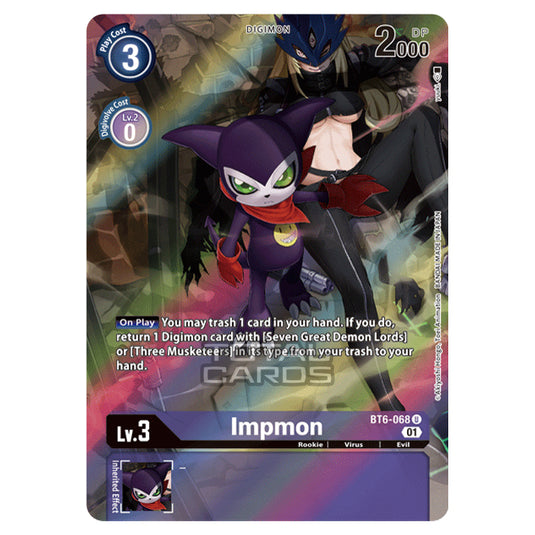 Digimon Card Game - Double Diamond (BT06) - Impmon (Uncommon) - BT06-068A