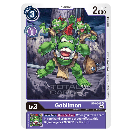 Digimon Card Game - Double Diamond (BT06) - Goblimon (Common) - BT06-069
