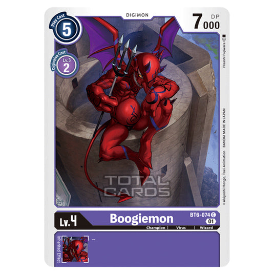 Digimon Card Game - Double Diamond (BT06) - Boogiemon (Common) - BT06-074