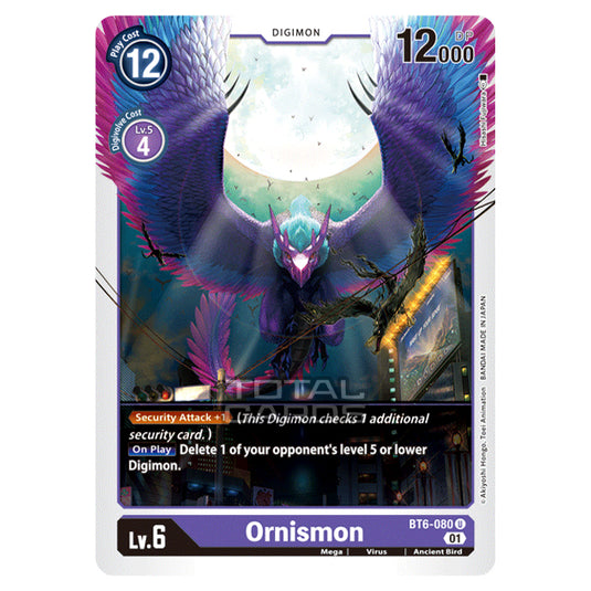 Digimon Card Game - Double Diamond (BT06) - Ornismon (Uncommon) - BT06-080