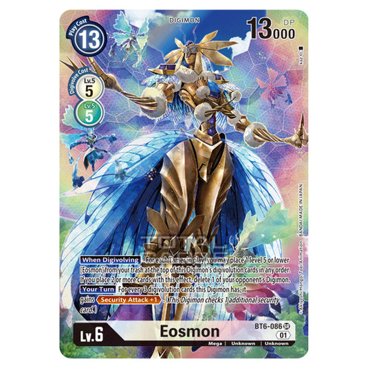 Digimon Card Game - Double Diamond (BT06) - Eosmon (Super Rare) - BT06-086A