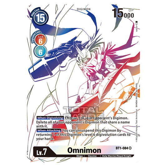 Digimon Card Game - Double Diamond (BT06) - Omnimon (Super Rare) - BT01-086P3
