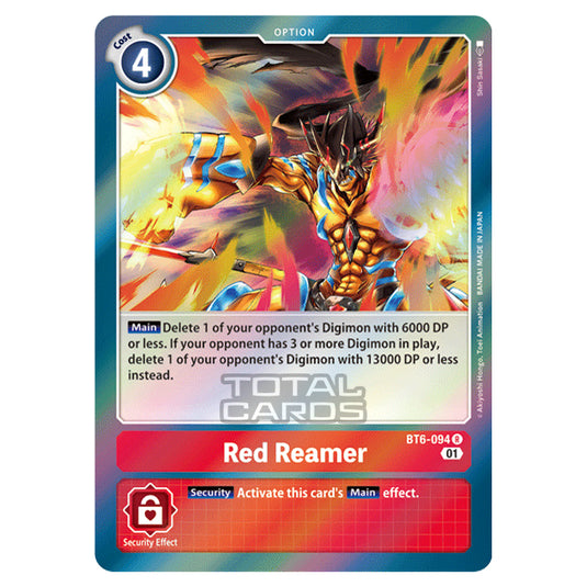 Digimon Card Game - Double Diamond (BT06) - Red Reamer (Rare) - BT06-094