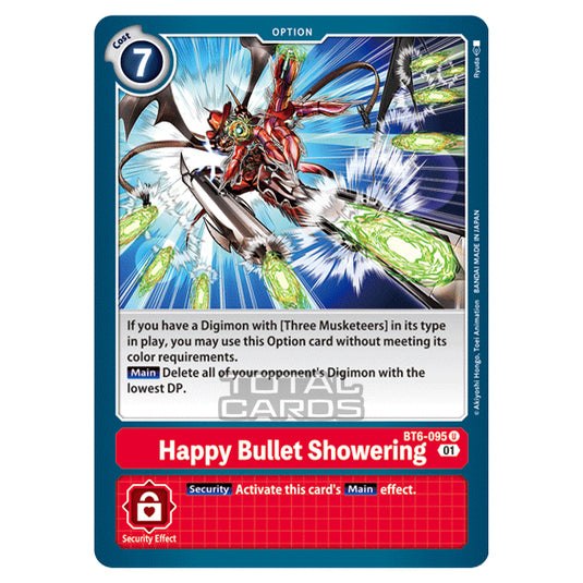 Digimon Card Game - Double Diamond (BT06) - Happy Bullet Showering (Uncommon) - BT06-095