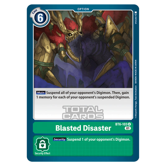 Digimon Card Game - Double Diamond (BT06) - Blasted Disaster (Uncommon) - BT06-103