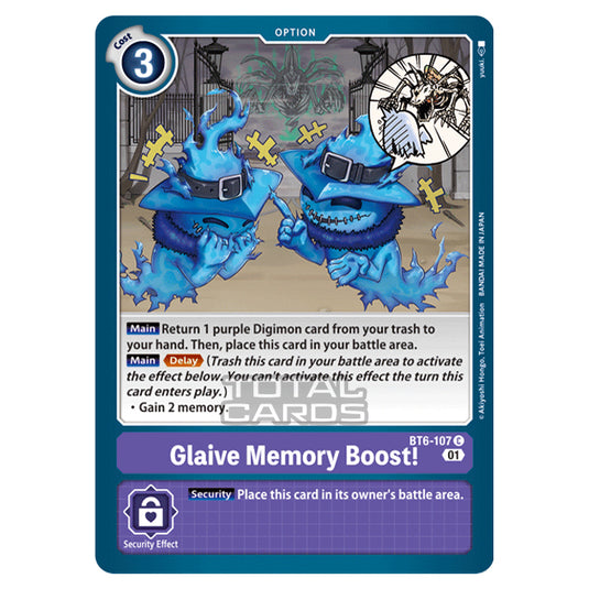 Digimon Card Game - Double Diamond (BT06) - Glaive Memory Boost! (Common) - BT06-107