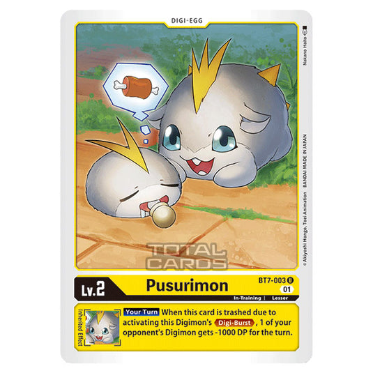 Digimon Card Game - NEXT ADVENTURE (BT07) - Pusurimon (Uncommon) - BT7-003