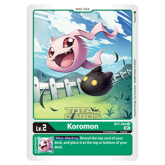 Digimon Card Game - NEXT ADVENTURE (BT07) - Koromon (Uncommon) - BT7-0 Digimon Card Game - NEXT ADVENTURE (BT07) - Koromon (Uncommon) - BT7-0