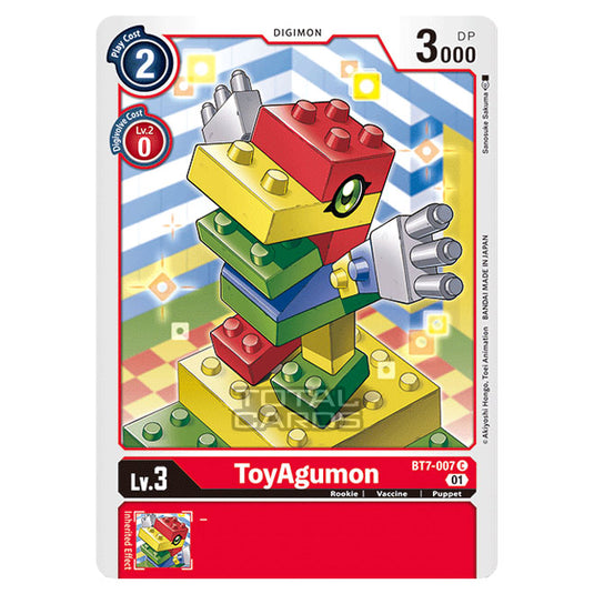 Digimon Card Game - NEXT ADVENTURE (BT07) - ToyAgumon (Common) - BT7-007