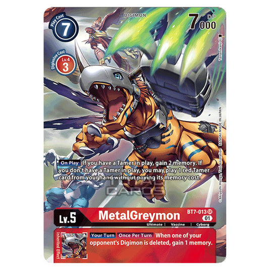 Digimon Card Game - NEXT ADVENTURE (BT07) - MetalGreymon (Super Rare) - BT7-013A
