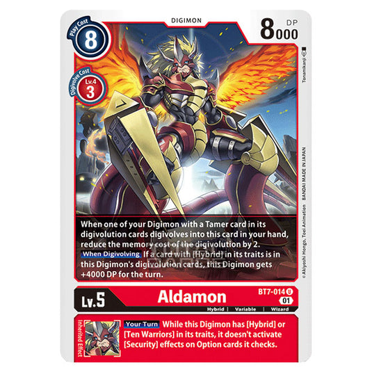 Digimon Card Game - NEXT ADVENTURE (BT07) - Aldamon (Uncommon) - BT7-014
