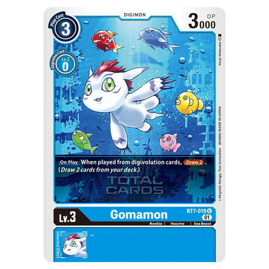 Digimon Card Game - NEXT ADVENTURE (BT07) - Gomamon (Uncommon) - BT7-018