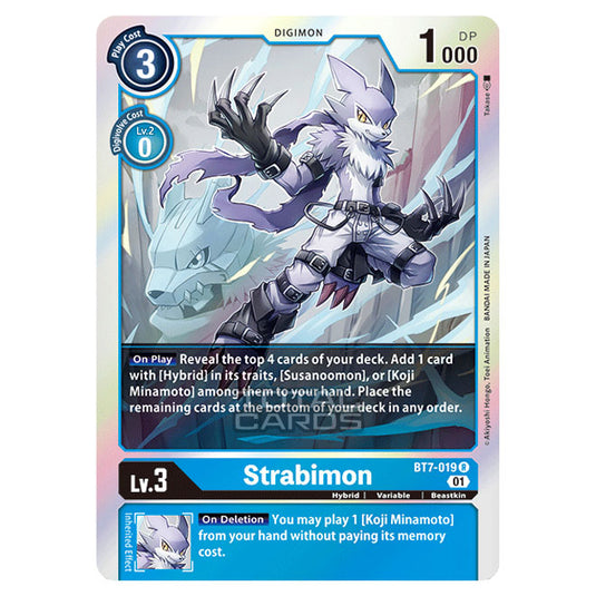 Digimon Card Game - NEXT ADVENTURE (BT07) - Strabimon (Rare) - BT7-019