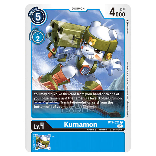 Digimon Card Game - NEXT ADVENTURE (BT07) - Kumamon (Common) - BT7-021