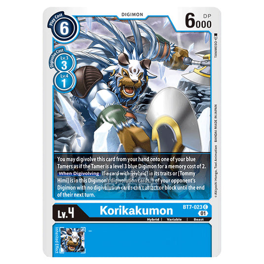 Digimon Card Game - NEXT ADVENTURE (BT07) - Korikakumon (Common) - BT7-023