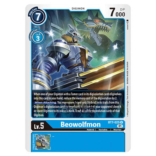 Digimon Card Game - NEXT ADVENTURE (BT07) - Beowolfmon (Uncommon) - BT7-025