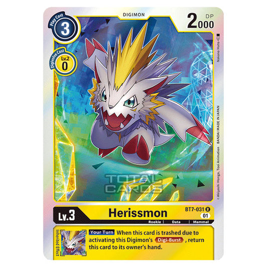 Digimon Card Game - NEXT ADVENTURE (BT07) - Herissmon (Rare) - BT7-031