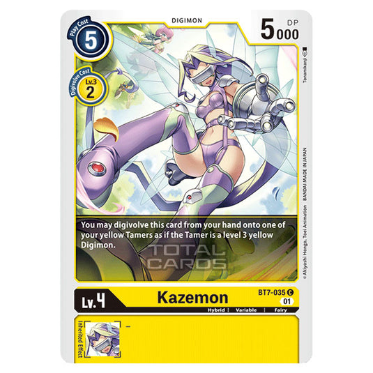 Digimon Card Game - NEXT ADVENTURE (BT07) - Kazemon (Common) - BT7-035