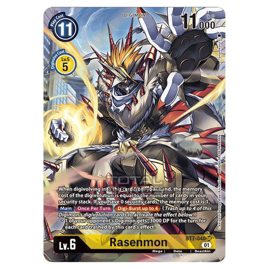 Digimon Card Game - NEXT ADVENTURE (BT07) - Rasenmon (Super Rare) - BT7-040A