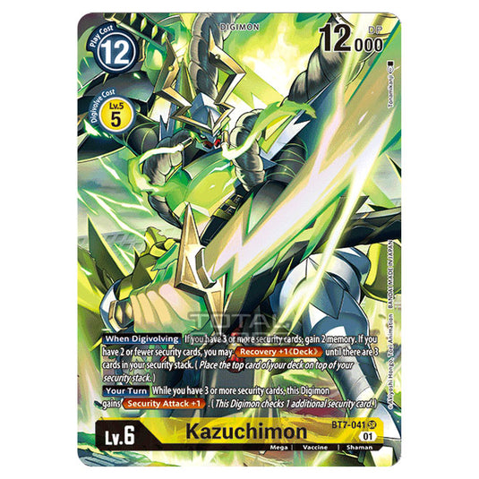 Digimon Card Game - NEXT ADVENTURE (BT07) - Kazuchimon (Super Rare) - BT7-041A