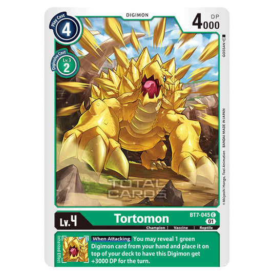 Digimon Card Game - NEXT ADVENTURE (BT07) - Tortomon (Common) - BT7-045