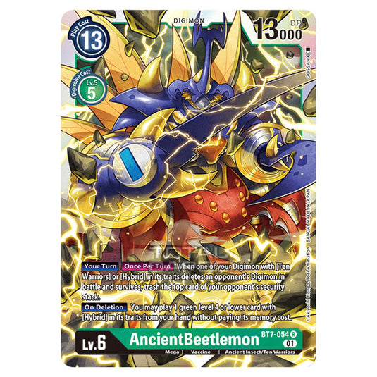 Digimon Card Game - NEXT ADVENTURE (BT07) - AncientBeetlemon (Rare) - BT7-054