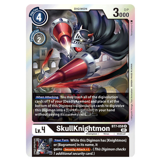 Digimon Card Game - NEXT ADVENTURE (BT07) - SkullKnightmon (Rare) - BT7-058