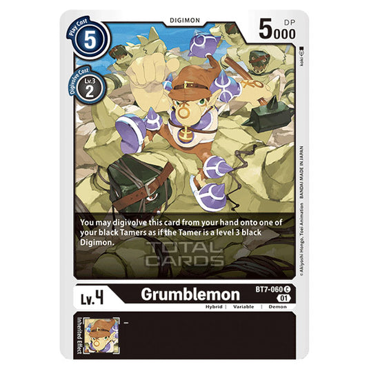 Digimon Card Game - NEXT ADVENTURE (BT07) - Grumblemon (Common) - BT7-060