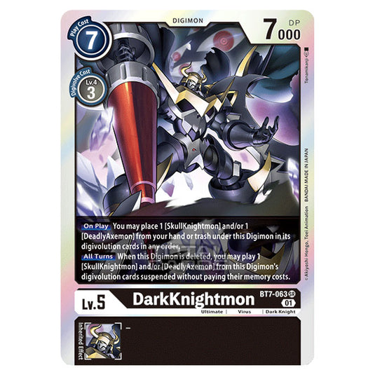 Digimon Card Game - NEXT ADVENTURE (BT07) - DarkKnightmon (Super Rare) - BT7-063