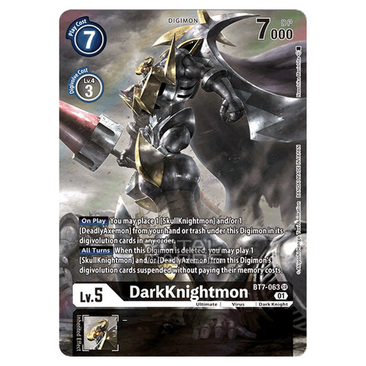 Digimon Card Game - NEXT ADVENTURE (BT07) - DarkKnightmon (Super Rare) - BT7-063A