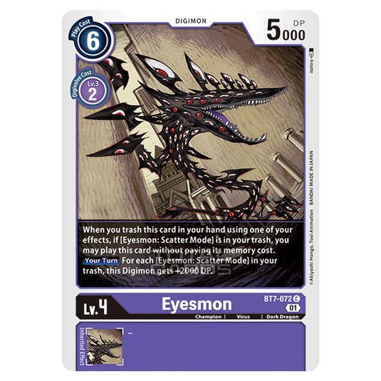 Digimon Card Game - NEXT ADVENTURE (BT07) - Eyesmon (Common) - BT7-072