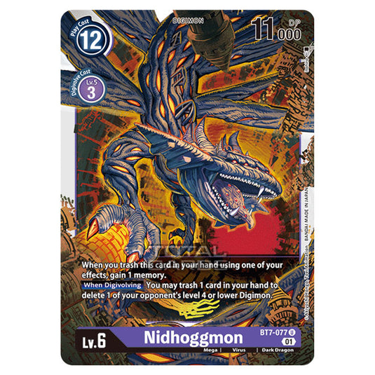 Digimon Card Game - NEXT ADVENTURE (BT07) - Nidhoggmon (Uncommon) - BT7-077