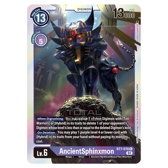 Digimon Card Game - NEXT ADVENTURE (BT07) - AncientSphinxmon (Rare) - BT7-078