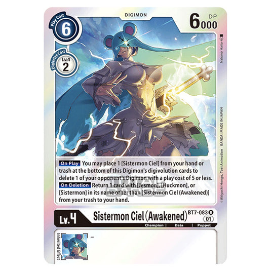 Digimon Card Game - NEXT ADVENTURE (BT07) - Sistermon Ciel (Awakened) (Rare) - BT7-083