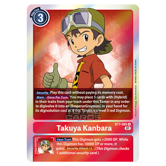 Digimon Card Game - NEXT ADVENTURE (BT07) - Takuya Kanbara (Rare) - BT7-085