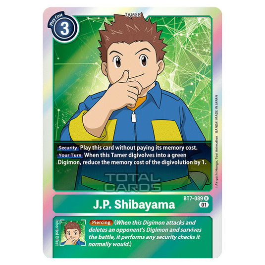Digimon Card Game - NEXT ADVENTURE (BT07) - J.P. Shibayama (Rare) - BT7-089