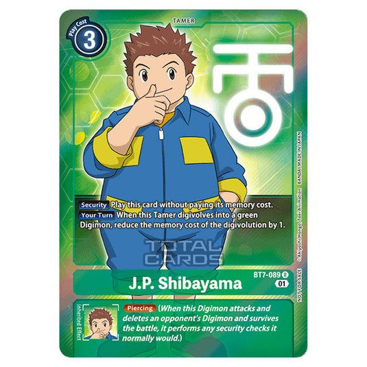 Digimon Card Game - NEXT ADVENTURE (BT07) - J.P. Shibayama (Rare) - BT7-089A