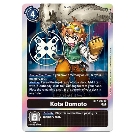 Digimon Card Game - NEXT ADVENTURE (BT07) - Kota Domoto (Rare) - BT7-090