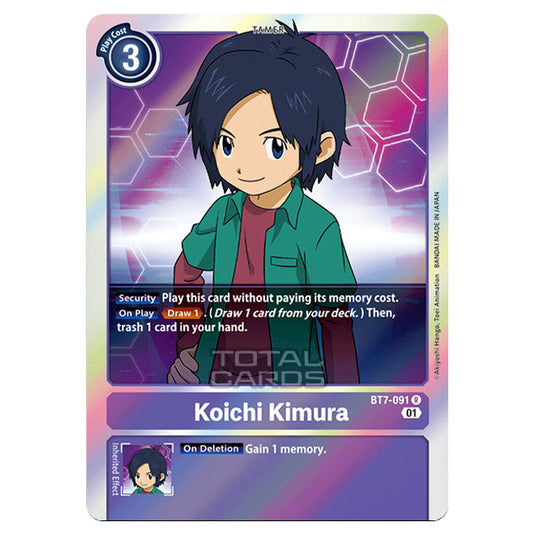 Digimon Card Game - NEXT ADVENTURE (BT07) - Koichi Kimura (Rare) - BT7-091